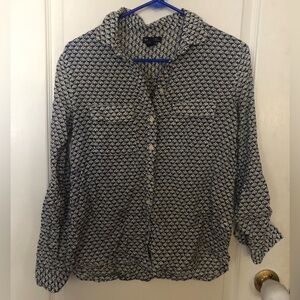 GAP Floral Blouse - natural fibers